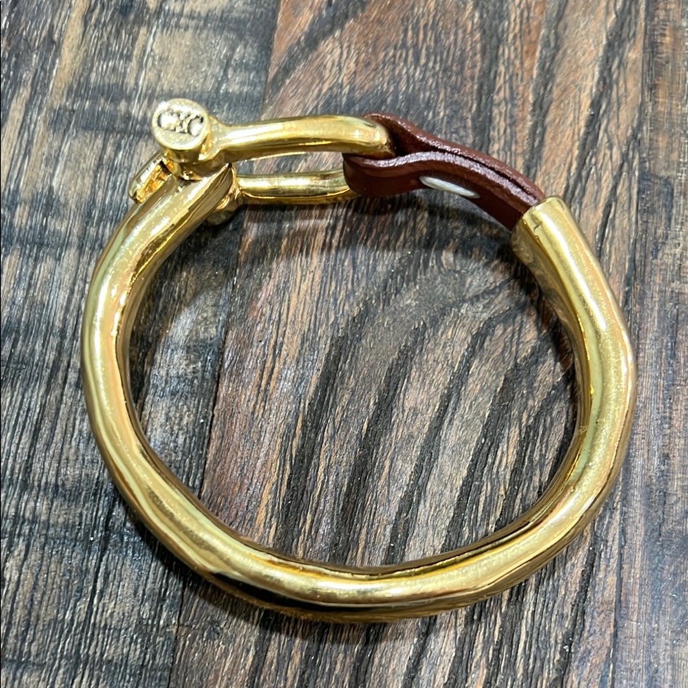 Gold and Brown Bracelet